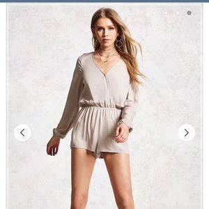 NEW Forever 21 Cream Romper